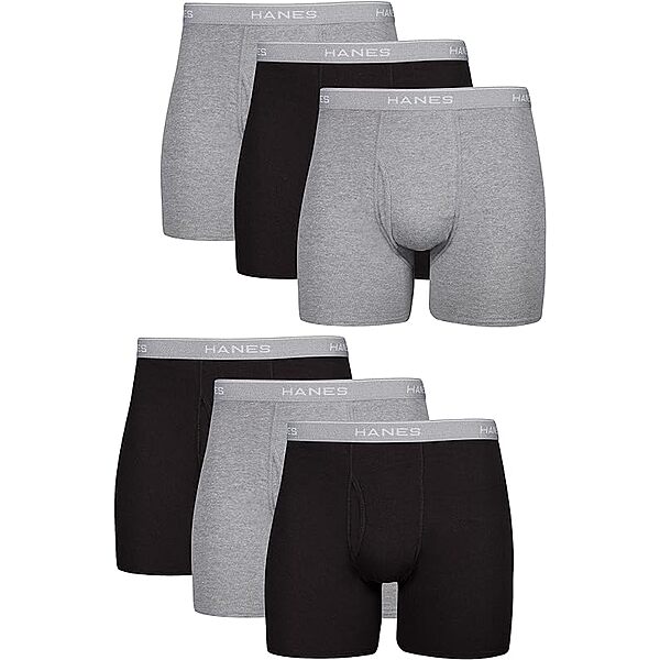 6-Pack Hanes Men's Boxer Briefs (Various)