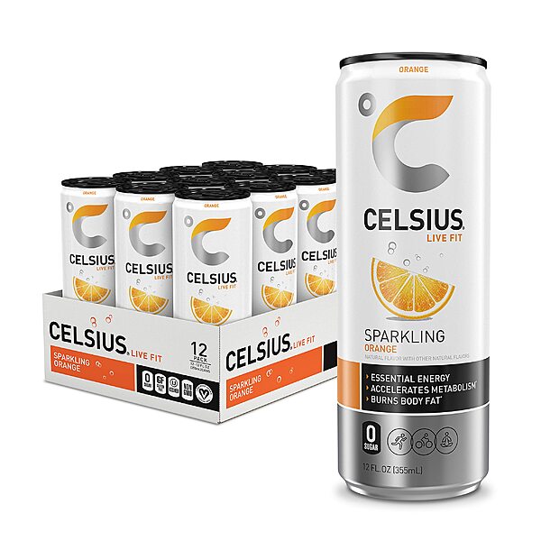 12 gói Nước tăng lực sủi bọt 12oz CELSIUS (Nhiều hương vị khác nhau)