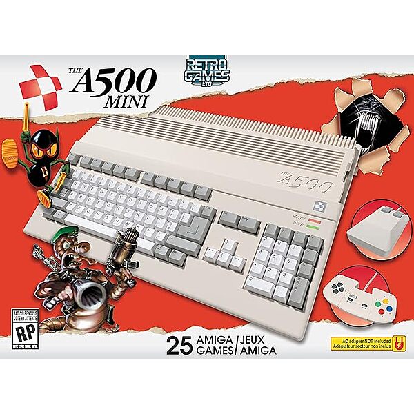 Máy chơi game mini A500 Retro Games với 25 trò chơi Amiga