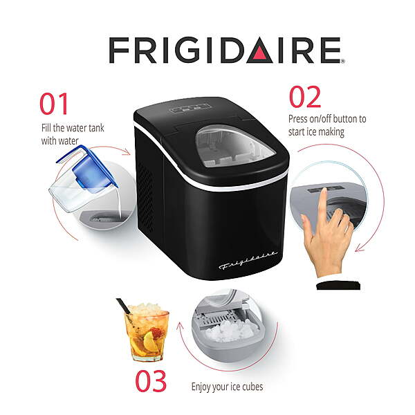 26-Lbs Frigidaire Retro đạn tạo (Black)