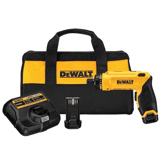 Bộ tuốc nơ vít con quay không dây DeWALT 8V MAX w/ Pin 2x 8V 1Ah MAX