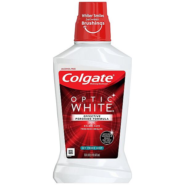 16-Oz Colgate quan sát trắng trắng trắng trắng trắng trắng trắng trắng tẩy trắng miệng + 4 Walgreens Cash