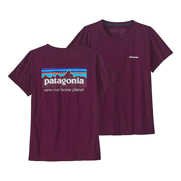 Patagonia Women's P-6 Mission Organic T-Shirt (Plum, XS only)