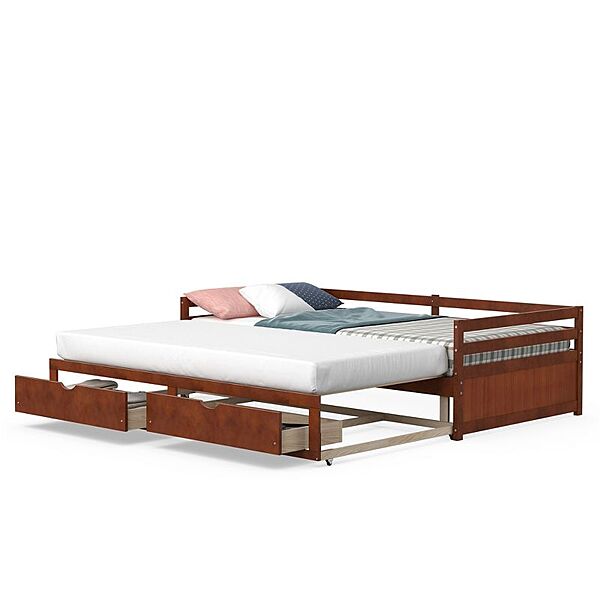 Costway Twin to King Daybed (Cherry or White)