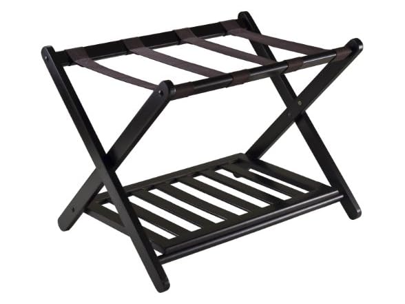 Winsome 26.5" Luggage Rack w/ Shelf (Espresso)