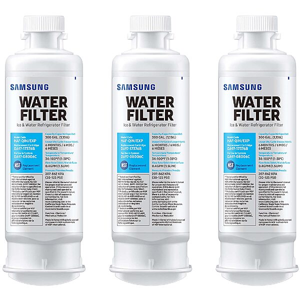 Prime Members: 3-Pack Samsung Genuine Filters for Refrigerator Water and Ice