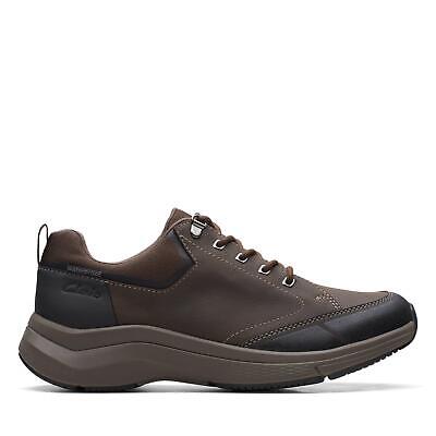 Sóng Clarks Men 2.0 Vibe Brown Dầu Dầu Dầu Dầu Da Đỏ