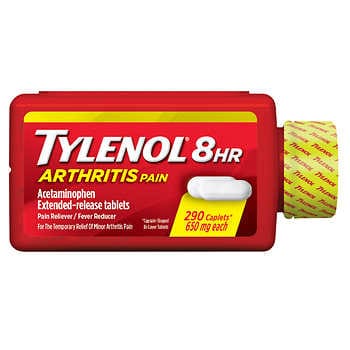 Tylenol 8 Hour Acetaminophen 650 mg Viêm khớp & Đau khớp, 290 Viên nén