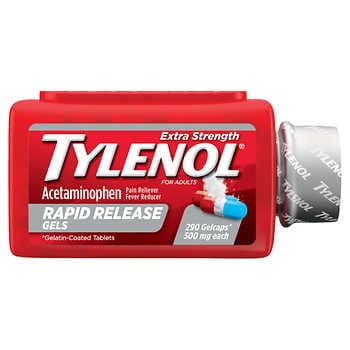 Tylenol Extra Strength Acetaminophen 500 mg, 290 Viên nang Gel phóng thích nhanh