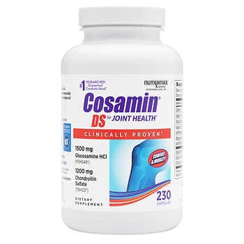 Cosamin DS Joint with Glucosamine & Chondroitin cho sức khỏe khớp, 230 Viên nhộng