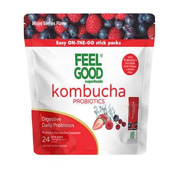 FeelGood Kombucha, 24 Gói Thanh