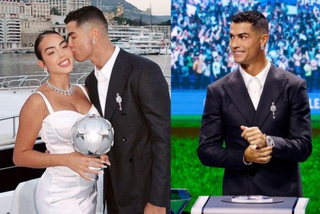 Ronaldo đeo trang sức đính kim cương