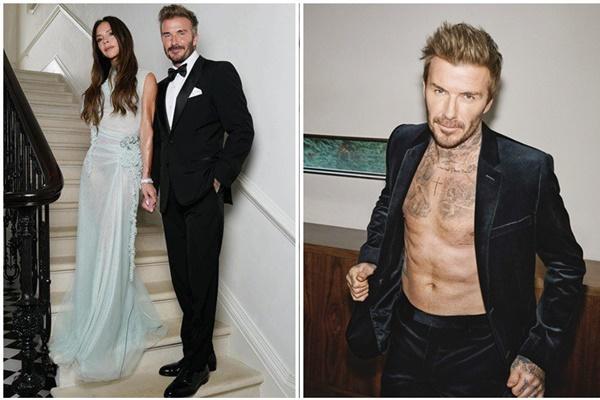 David Beckham tuổi 49: Thoải mái cởi áo khoe body cũng dễ dàng 'hốt bạc'