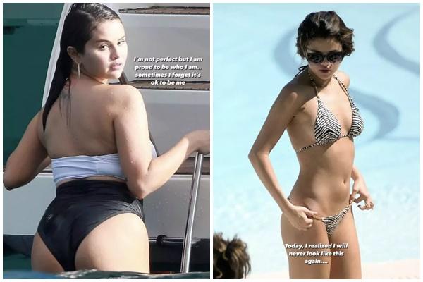 Ảnh Selena Gomez diện áo tắm 10 năm trước và hiện tại