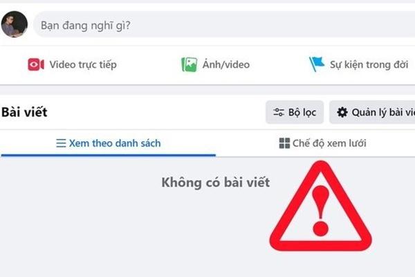 Facebook lại gặp lỗi lạ: Xoá sạch bài đăng của người dùng