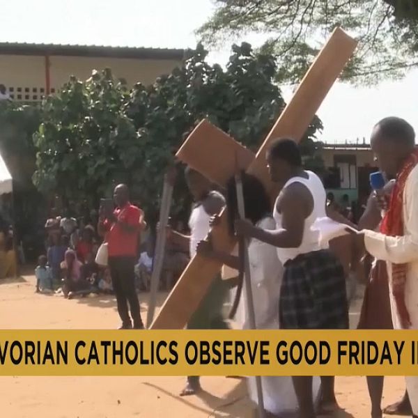 Ivorian Catholics observe Good Friday in Abidjan