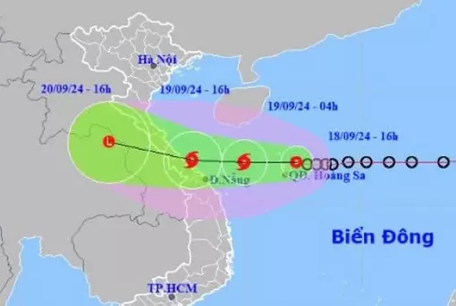 Áp thấp mạnh lên thành bão trong 12 giờ tới, tăng tốc vào miền Trung