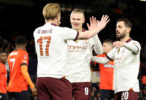 Haaland ghi 5 bàn, Man City đè bẹp Luton