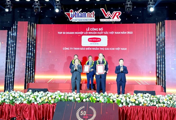 Dai-ichi Life Việt Nam lọt “Top 50 Doanh nghiệp Lợi nhuận xuất sắc Việt Nam” năm 2023