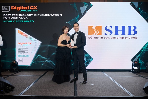 SHB là đại diện ngân hàng Việt Nam đầu tiên, duy nhất giành cú đúp giải thưởng tại Digital CX Awards 2024