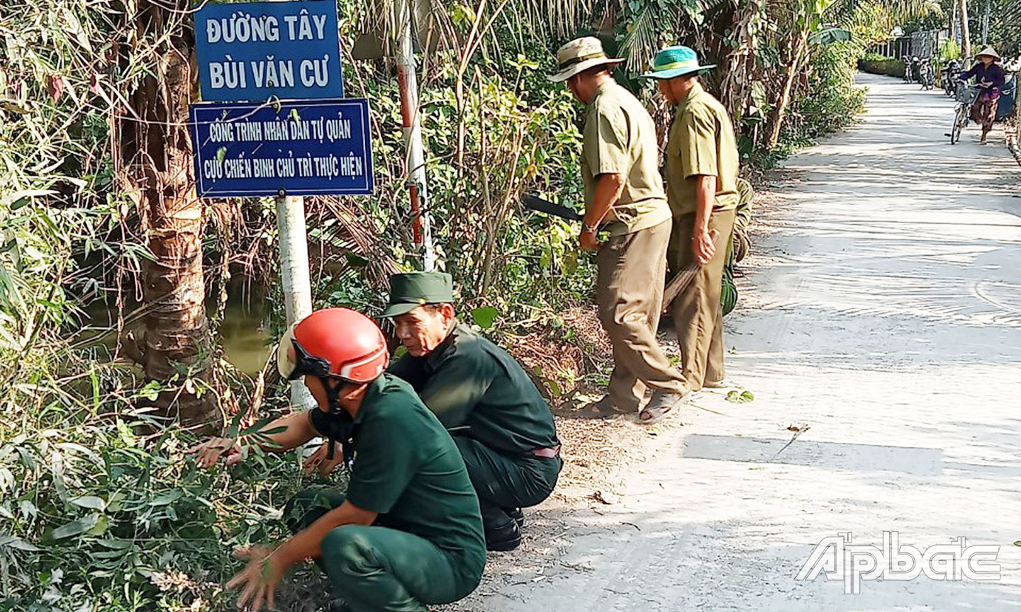 Hội Cựu chiến binh xã Tân Hội: Tích cực tham gia bảo vệ môi trường