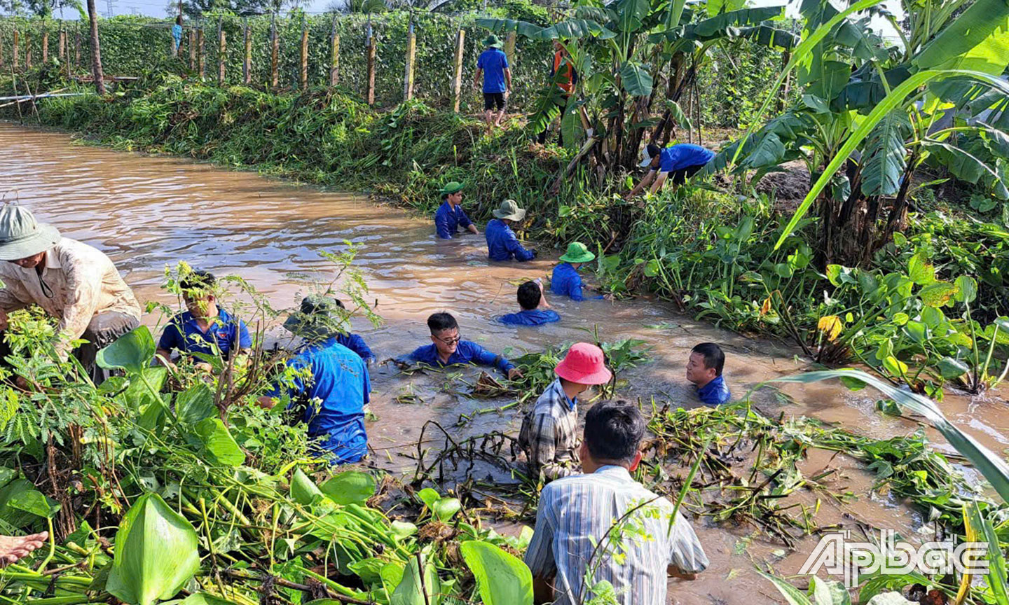 Tuổi trẻ Gò Công Tây chung tay xây dựng nông thôn mới