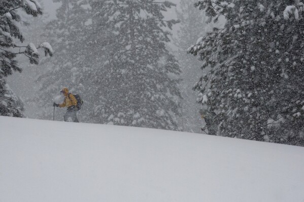 Key Northern California highway closed as snow continues to fall in the blizzard-hit Sierra Nevada