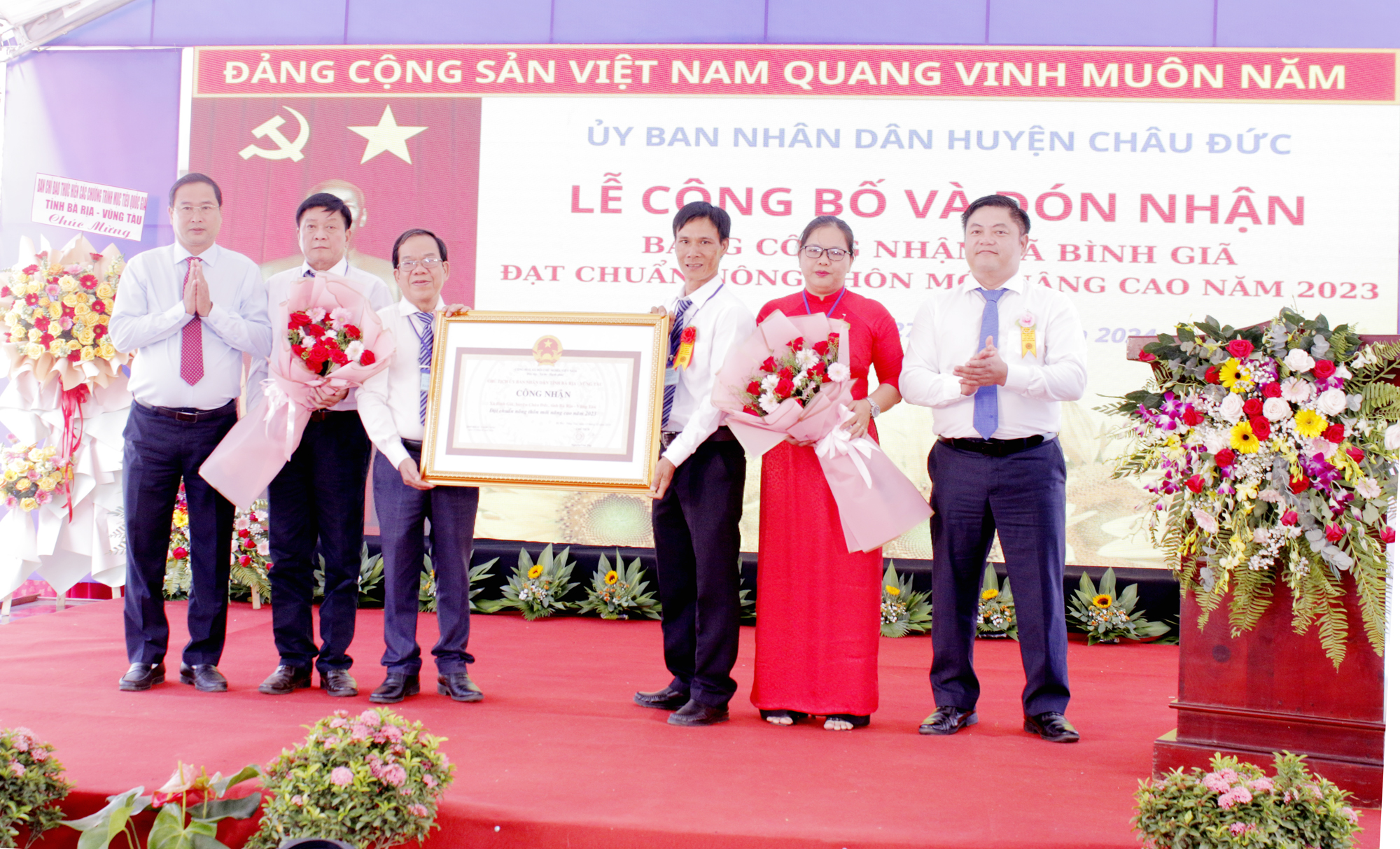 Bình Giã, Bình Trung đạt chuẩn xã nông thôn mới nâng cao