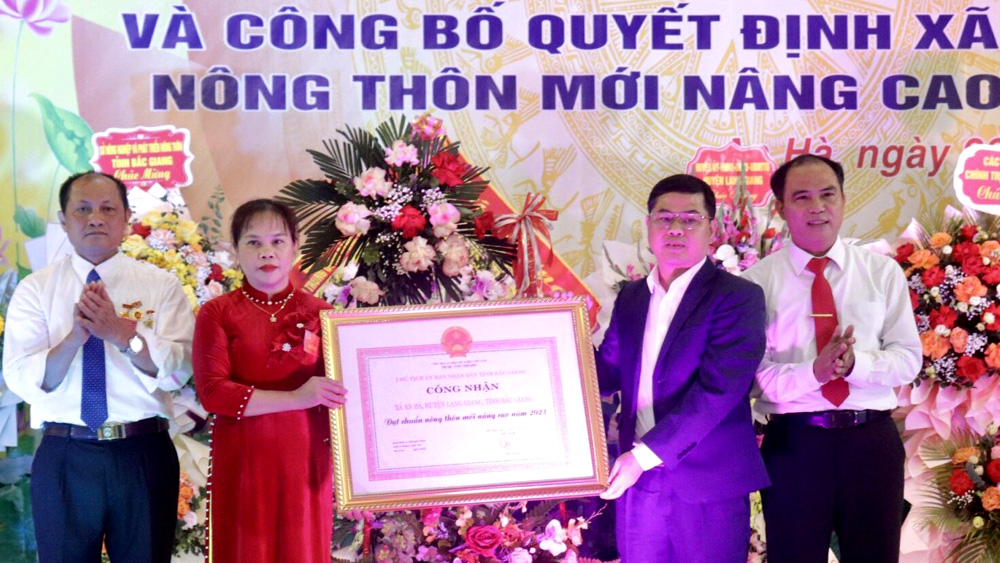 Lạng Giang: Xã An Hà đạt chuẩn nông thôn mới nâng cao