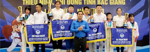 Gần 200 VĐV tham gia Giải võ Taekwondo thiếu niên, nhi đồng tỉnh Bắc Giang năm 2023