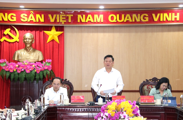 Thường trực Tỉnh ủy Bắc Kạn làm việc với Ban Thường vụ Đảng ủy Các cơ quan tỉnh 0