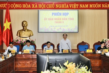 Phiên họp UBND tỉnh Bắc Kạn tháng 9 0