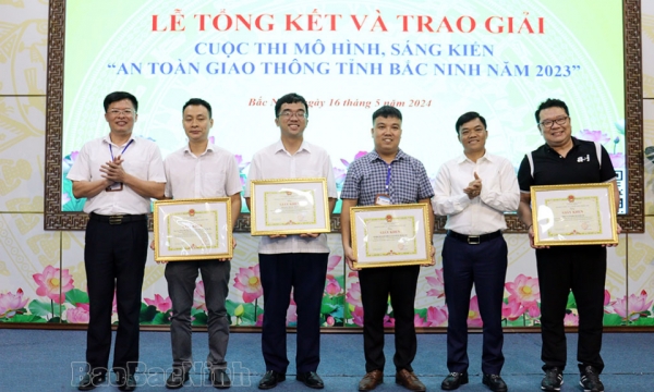 Trao giải cuộc thi mô hình, sáng kiến “An toàn giao thông tỉnh Bắc Ninh năm 2023”