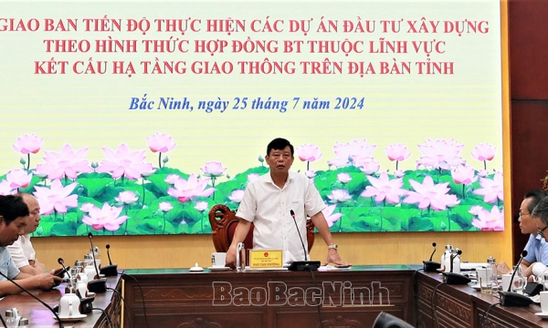 Đánh giá tiến độ các dự án BT lĩnh vực hạ tầng giao thông