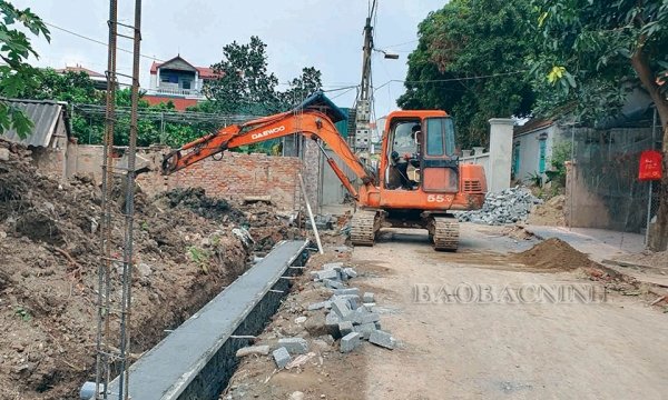 Nhân Thắng, điểm sáng phong trào hiến đất làm đường