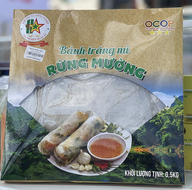 Bánh tráng mì rừng mường Hoài Ân