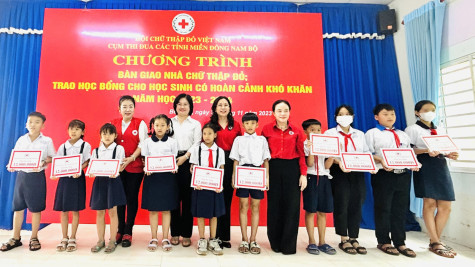 Offering Red Cross houses, scholarships to needy people and students 