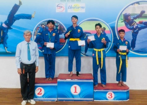 Phu Loi team wins first place of Thu Dau Mot city Vovinam Tournament 2024