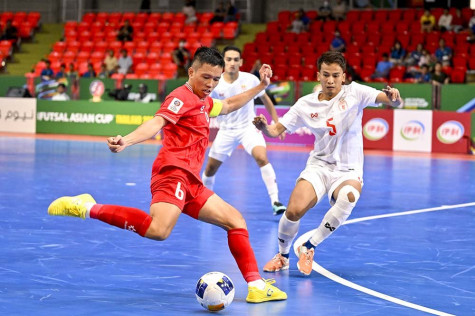 Đội tuyển Futsal Việt Nam để Myanmar cầm hòa đáng tiếc