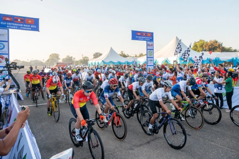 First Cambodia-Laos-Vietnam friendship bicycle race opens in Laos 