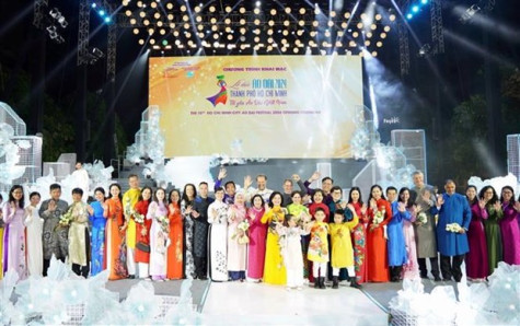 10th HCM City Ao Dai festival in full swing