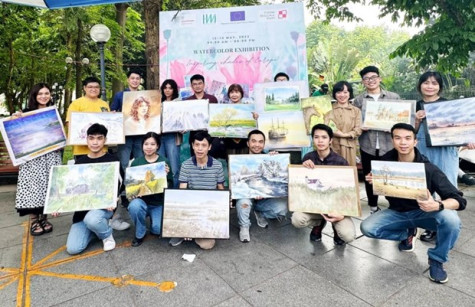 Temple of Literature to host largest-ever watercolour painting exhibition