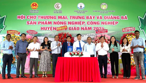 Phu Giao District strengthens promotion and connection of agricultural product consumption