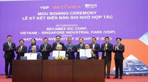 MoU on human resource and science & technology development between Becamex IDC, VSIP and NUS inked