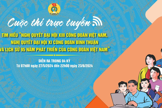 77.000 lượt người thi trực tuyến tìm hiểu nghị quyết đại hội công đoàn các cấp