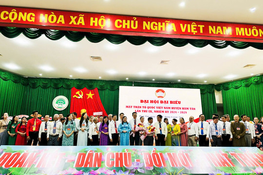 Ông Mai Tấn Quốc giữ chức Chủ tịch Ủy ban MTTQ Việt Nam huyện Hàm Tân