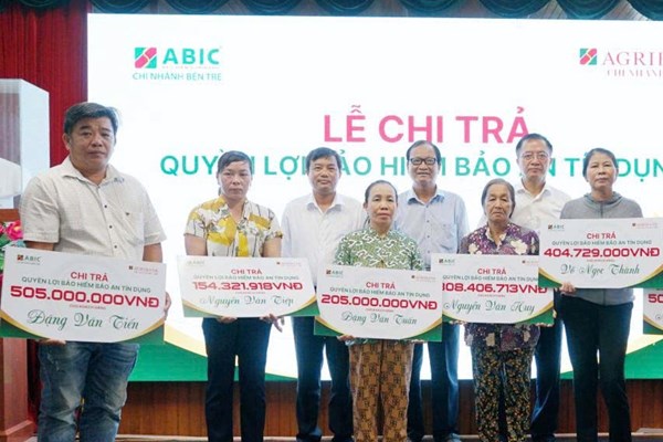 Bảo hiểm Agribank chi trả quyền lợi bảo hiểm Bảo an tín dụng