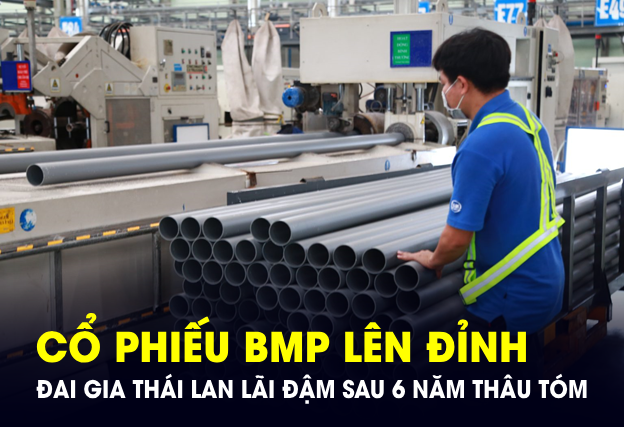 Cổ phiếu công ty nhựa lớn nhất miền Nam chạm đỉnh lịch sử, “đại gia” Thái Lan tạm lãi 2.700 tỷ sau 6 năm thâu tóm