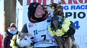 Musher's win makes Iditarod history, but Alaska's famous race is marred by 3 sled dog deaths