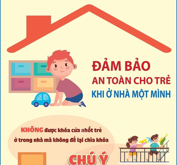 Đảm bảo an toàn cho trẻ khi ở nhà một mình